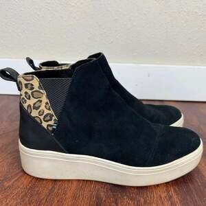 (7.5) Womens Toms Jamie Leopard Boots